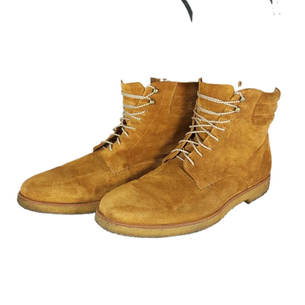 Mezlan Men’s US12M Brown Suede Leather Crepe Soles Lace-Up Chukka Boots